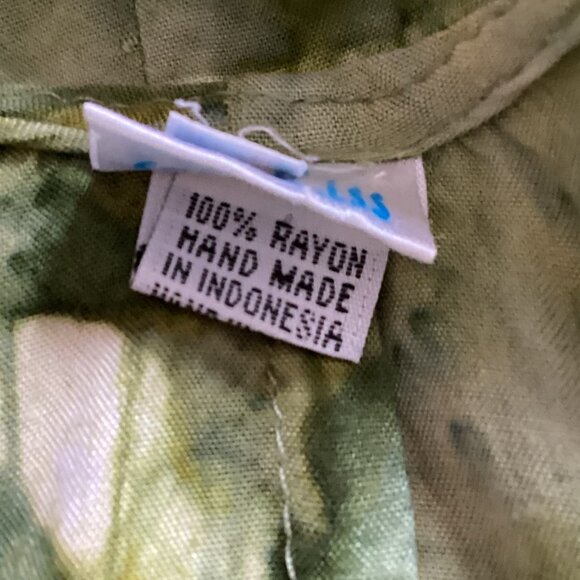 Bali Kiss Women's Mini Dress Long Tunic Green Size L Pockets Sleeveless - Picture 8 of 8